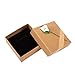 Jewelry Gift Box Set - 6 Piece Small Gift Boxes with Floral Design for Rings, Pendants, Necklaces, Brown, 3.1 x 1.3 x 3.2 Inches