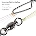 Dr.Fish 20 Pack Ball Bearing Snap Swivels Fishing Tackle Coastlock Snap Swivel Saltwater Fishing Swivels Stainless Steel Rust Resistant Freshwater Saltwater Fishing Gear Accessories 440LB