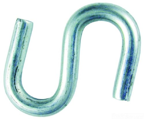L.H. Dottie S2 S-Hook, 1-1/2-Inch Overall Length, Zinc Plated, 100-Pack
