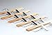 TOPIA HANGER Pants Hangers, Luxury Natural Wooden Skirts Hangers with 2 Big Premium Metal Clips and 360° Swivel Anti-Rust Flat Hook, 20 Pack Boutique Hanger for Skirts, Trousers, Jeans, Slacks, CT03N