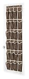 Wander Agio 24 Pockets Over-the-door Shoe Organizers Ideas Shoes Organizer for Women Door Wall Hanging Java