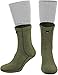 281Z Military Warm 6 inch Liners Boot Socks - Outdoor Tactical Hiking Sport - Polartec Fleece Winter Socks (Large, Olive Green)