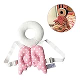 [KuYou] Baby Toddlers Head Protective , Adjustable Infant Safety Pad For Baby Walkers Protective Head and Shoulder Protector Prevent Head Injured Suitable Age 4-24 Months,Cute Angel Wings (Pink)