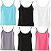 Flyou 6pcs Tank top Casual Vest Sleeveless camisoles Bra Bralette Shirt T-Shirt