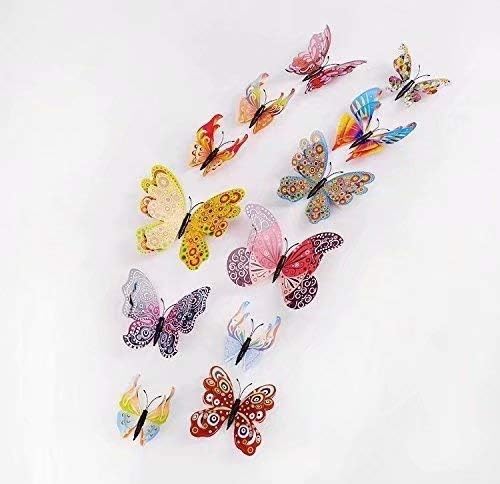 3D Butterfly 12PCS Stickers Making Stickers Wall Stickers Crafts Butterflies