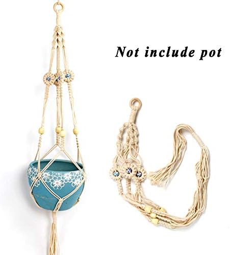 Cord Metal - Knitting Fine Cordage Natural Hang Rope Balcony Gardening Flowerpot Bag Hanging Plant Hanger