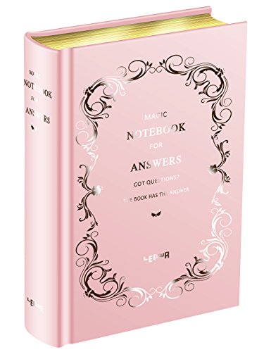ATESSON Novelty Magic Divination Notebook Answers Dispel Puzzles Self-Healing Tell You Answers Journal Fun Coffee Table Parties Games Notebook (Chinese English Version) - Pink