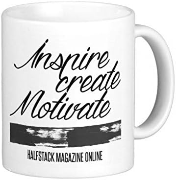 inspire Create Motivate White Coffee Mug 11 Oz