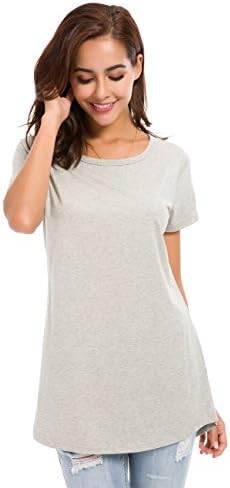 Women's Short Sleeve T-Shirt Blouse Summer Casual Loose Fitness Tops