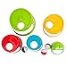 Rainbow Stacker Roll & Swirl Ball Ramp Toddler Toy By Zig Zag Kid - Includes 5 Layers PLUS 3 Large Rolling Balls