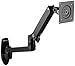 AmazonBasics Premium Wall Mount Computer Monitor and TV Stand - Lift Engine Arm Mount, Aluminum - Black primary