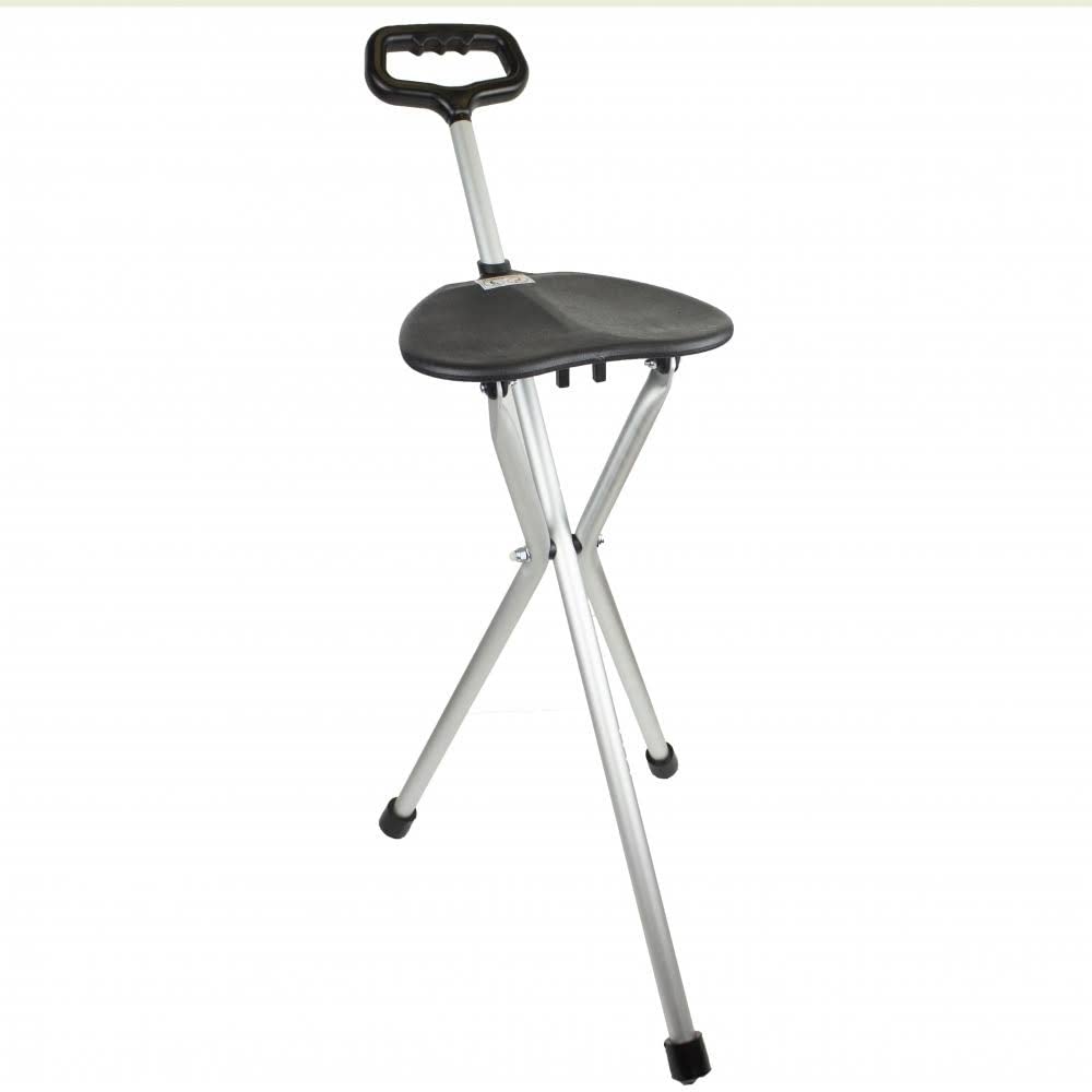 Walking Stick with seat, Foldable, Aluminium
