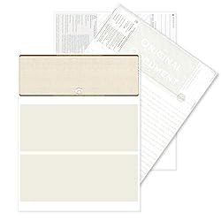 Blank High Security Top Computer Checks, 250 Tan