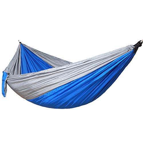 Outdoors Cotton Fabric Canvas Travel Hammocks with Tree Ropes 330lbs Ultralight Camping Hammock Portable Beach Swing Bed with Hardwood Spreader Bar Tree Hanging Suspended Outdoor Indoor Bed - Thumbnail 3