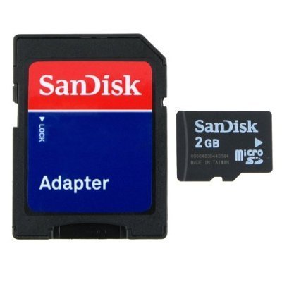 Sandisk Micro SD 2 GB (SDSDQ-2048-V10M, US Retail Package)