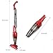 BESTEK Corded Stick Vacuum Cleaner Upright and Handheld 2-in-1 with HEPA Filtration (Red)