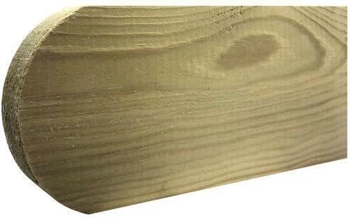 30x Picket Fencing Timber 3ft x 3" Rounded Top Planed Softwood UK Treated
