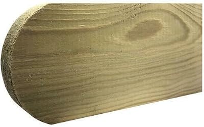 Premium Picket Garden Fencing Pales 3ft Treated Timber Round Top 50