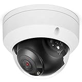 POE IP Camera Dome HD 4MP H.265 2.8MM Lens Onvif with 98ft IR Night Vision and Outdoor Sensor Light, Remote Viewing Waterproof Outdoor Security Camera IP66 CCTV Camera for Outdoor Indoor (White)