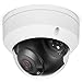POE IP Camera Dome HD 4MP H.265 2.8MM Lens Onvif with 98ft IR Night Vision and Outdoor Sensor Light, Remote Viewing Waterproof Outdoor Security Camera IP66 CCTV Camera for Outdoor Indoor (White)