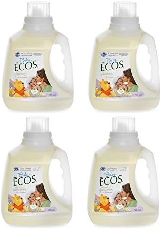 Baby ECOS Chamomile & Lavender 100-Ounce Disney Laundry Detergent (4 Pack) Made in USA