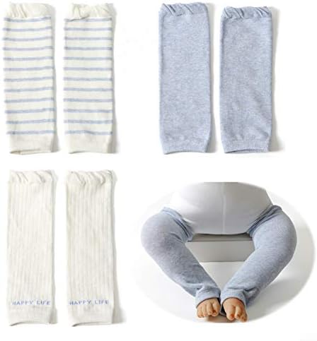 Vegcoo ベビー レッグウォーマー 赤ちゃん レッグカバー 3足セット 膝当て 衝撃緩和 アイテム勢ぞろい 膝サポーター 綿 B 柔らかい 通気性 冷房対策