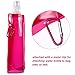 Blulu 6 Pieces Collapsible Water Bottle Reusable Drinking Water Bottle with Clip for Biking, Hiking Travel, 6 Colors