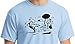 Krazy Kat Shirt Light Blue Gildan Men's Cotton Preshrunk Soft Tee (Medium)