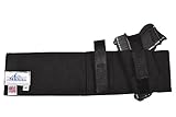 Concealed Carry Belly Band Holster| Belly Band Gun Holster| Belly Band Holster|Fits Glock 17, Glock 19, Glock 21, Glock 22, Glock 23, Glock 26, Glock 27, Glock 42, Glock 43, and Smaller Glock Models, S&W Shield, S&W M&P, and Similar sized Handguns, Sig Sauer, p220, p226, p228, p229, p239, p250, Berretta 92fs, Ruger SR9, and Similar models, 4 inch barrel revolvers, 2.5 inch barrel revolvers