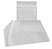 ABC Clear Bubble Out Bags, 6 x 8.5 Inches. Pack of 25 Polyethylene Self Seal Bubble Pouches. Cushioning Clear Bubble Bags for Packing. Clear Bubble Envelopes. Clear Bubble Out Pouches