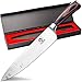 Kacebela Kitchen Chef knife, 8 Inch Chefs Knife with Sharp Edge Ergonomic Handle, High Carbon Stainless Steel Knife for Home Kitchen & Restaurant