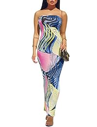 Rela Bota - Vestido largo con cuello alto y manga larga para mujer