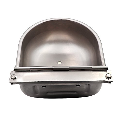 Livestocktool Stainless Steel Water Bowl with Scupper/Cooper Valve Float Valve Waterer Trough for Animal (Cattle, horse, dog, etc) - Thumbnail 4