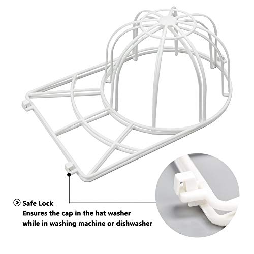 Toopify Hat Washer Baseball Cap Cleaner Hat Washing Cage Holder Frame for Washing Machine, 3 Pack