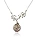 Bird and Tree Branch Silver-tone Charms Aromatherapy Necklace Essential Oil Diffuser Locket Pendant Jewelry w/reusable felt pads!