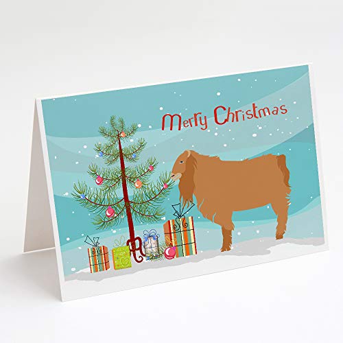 Caroline's Treasures BB9252GCA7P American Lamancha Goat Christmas Greeting Card…