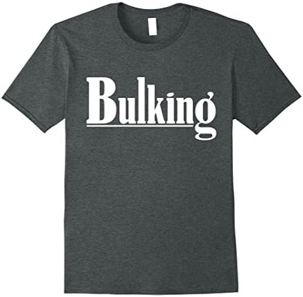 Mens C541 BULKING Gym T Shirt Workout MMA Motivation Tee Large Dark Heather