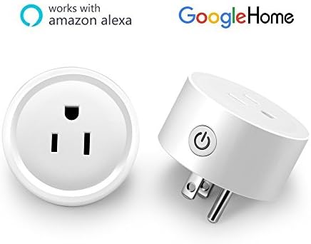 Case of 50 packs,2/pack,WAZA Smart Plug Wi-Fi Mini Socket Outlet Compatible with Alexa Wireless Control Your Devices. Timing Function for Smart Phone Voice Control for Home Appliances White