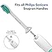 Sonisoft Sonicare Brush Heads (8 Pack) - Replacement Toothbrush Head For Philips Sonicare ProResults Fits Plaque Control, Gum Health, DiamondClean, Flexcare, EasyClean, and HealthyWhite