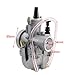 GOOFIT 34mm Carburetor with Power Jet Replacement for 125CC-250CC Motorcycle Engine Carb Dirt Bike ATV Power Race Scooter