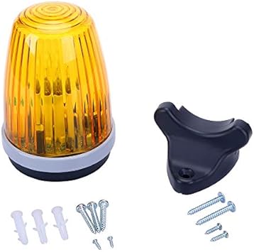 Amazon Com Gatexpert Waterproof Warning Light For Gate Opener System Signal Flash Alarm Lamp With Installation Accesssories With Yellow Cover 110v Ac Home Improvement