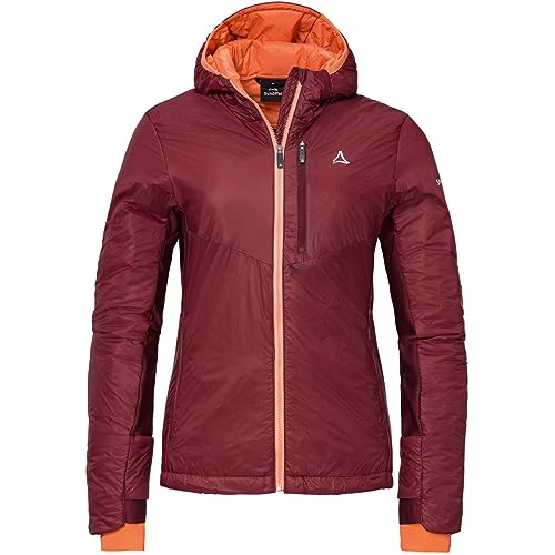 Schöffel Women's Ins Hybrid Black Raven L, Lightweight MTB Jacket with 4D Body Mapping, Breathable, Warming Cycling Jacket with Fixed Hood, with Pockets