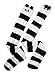 Urban CoCo Women's Cartoon Fuzzy Socks Winter Warm Over Knee High Socks (2 Pack-A)