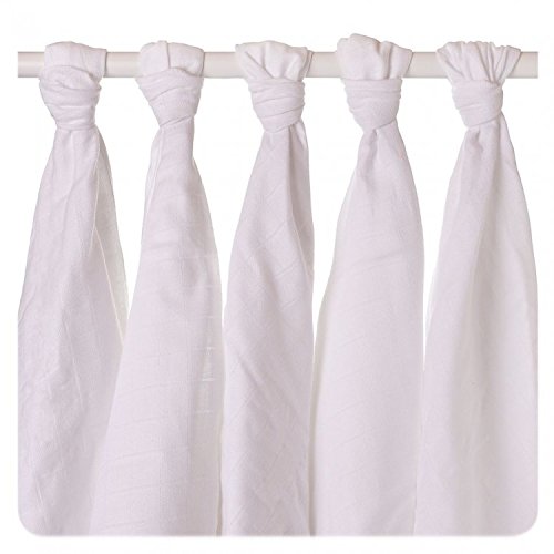 XKKO 8594161575825 – Pack of 5 Muslins, Organic Cotton, 70 x 70 cm