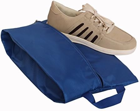 Yepal Unisex-Adult Waterproof Nylon Travel Handy Shoe Bag Ideal Travel Sac Blue