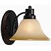Hardware House Bristol Series 1 Light Oil Rubbed Bronze 7-1/4 Inch by 7-3/4 Inch Bath / Wall Lighting Fixture : 16-7147