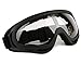 Minalo UV Protection Outdoor Sports Ski Glasses CS Army Tactical Military Goggles Windproof Snowmobile Bicycle Motorcycle Protective Glasses Ski Goggles (Transparent)