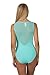 Hollywood Star Fashion Women's Sleeveless Mesh-back Sweetheart Leotard BodySuit