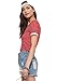 Women's Summer Casual Short Sleeves Crew Neck T Shirts Stripe Tees Crop Tops for Teen Girls