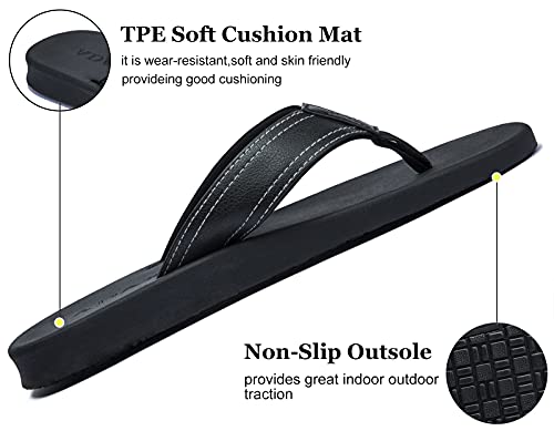 soft leather flip flops